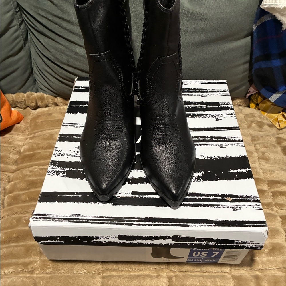 Dolce Vita Black Ankle Booties $35